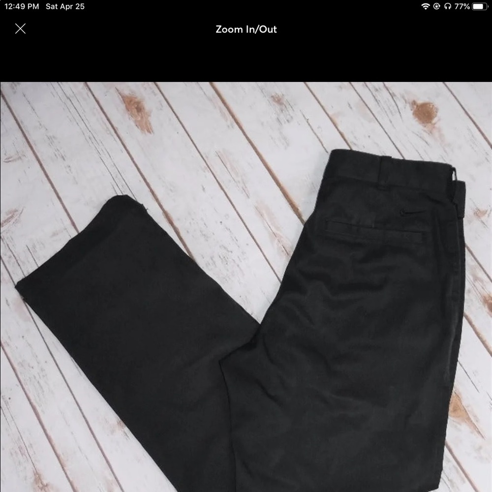 Nike gold dri fit pants